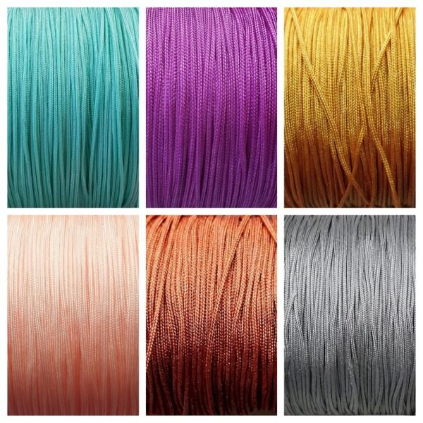 Cordón francés 0.8mm , macramé (1m)- más de 30 colores