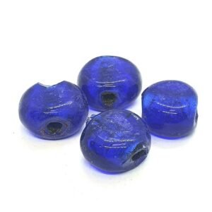 Cuenta disco azul intenso 18mm