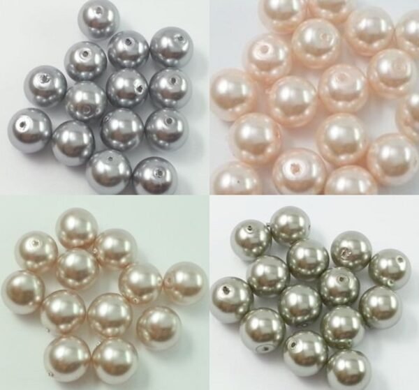 Perlas lacadas 8mm. (10 unidades) 12 colores