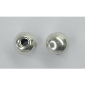 Abalorio bola 10mm zamak baño de plata