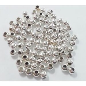 Bola metálica plata  4mm (100u)