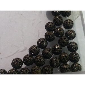Bola metal calada 6mm color viejo