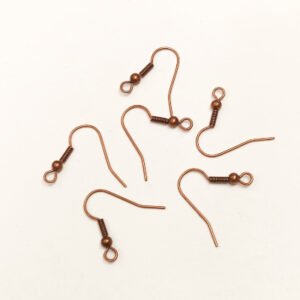 Pendiente hippie color cobre viejo, calidad superior 1 par