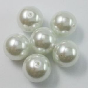 Perlas lacadas 12mm-blanco