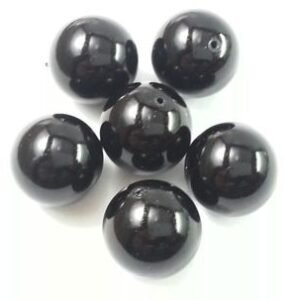 Perla lacada 14mm-negro