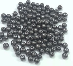 Perla lacada gris oscuro 3mm (10 grs)