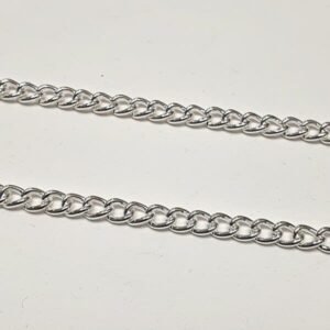 cadena plateada 6x5