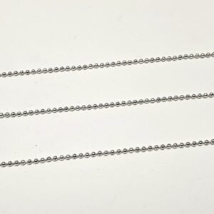 cadena bolitas 1mm plata