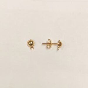 Pendientes calota (4u) Calidad superior-oro