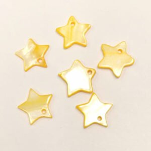 Colgante estrella de Nácar-amarillo